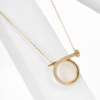 Circle Bar Pendant Necklace