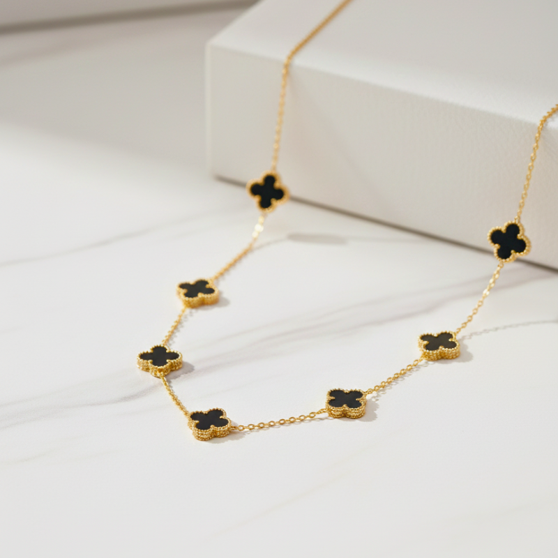Clover Charm Gold Necklace