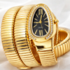 Ribbed Gold Bracelet Watch