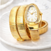 Ribbed Gold Bracelet Watch