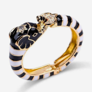 Black & White Enamel Bee