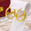 Gold Plated Hoop Earrings for Women