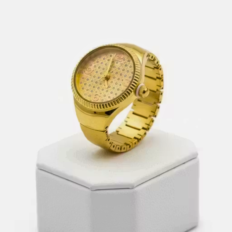 Gold Watch Ring for Women