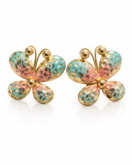 Multicolor Floral Stud Earrings