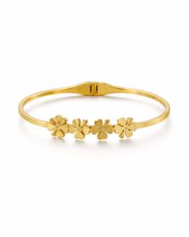 Plated Floral Bracelet