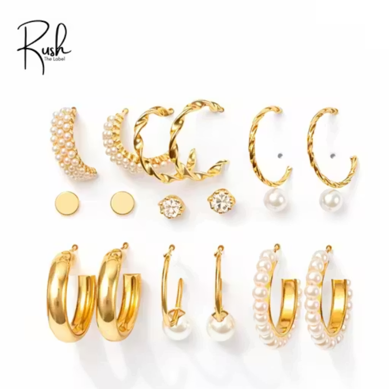 9 Pairs Combo Earrings