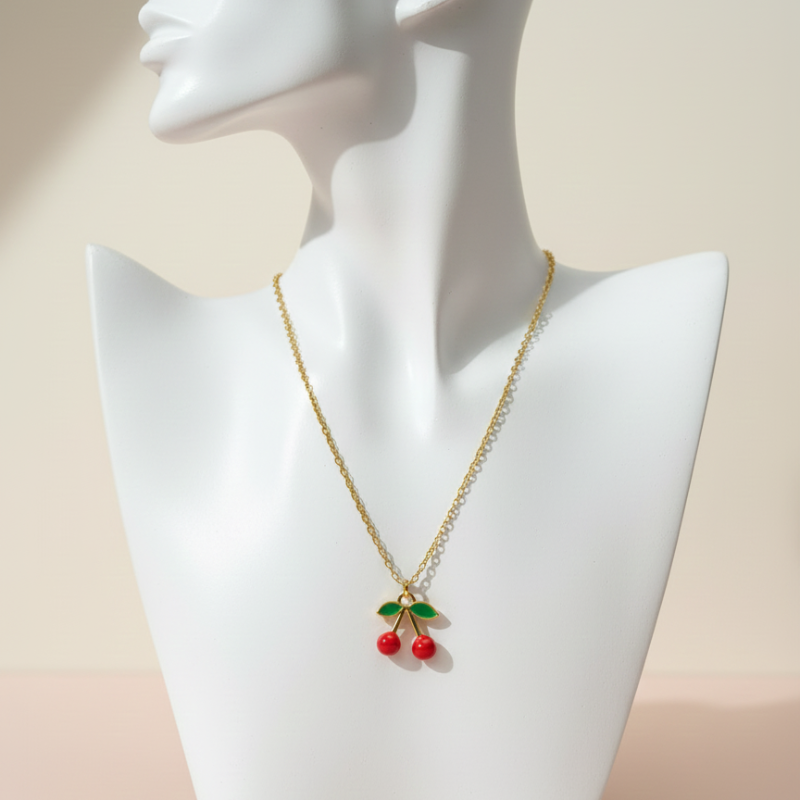 Cherry Pendant Necklace