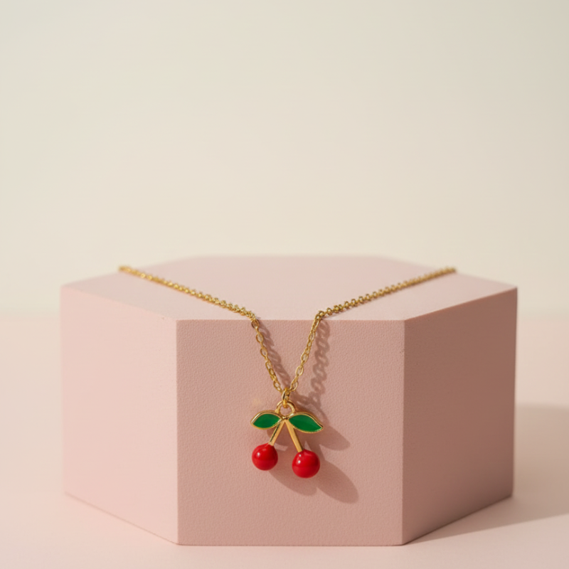 Cherry Pendant Necklace