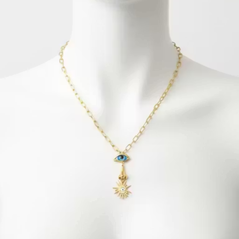 Evil Eye & Sun Charm