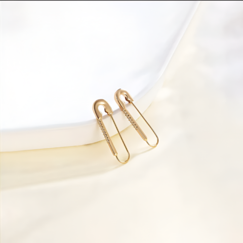 Safety Chic Drop Earrings