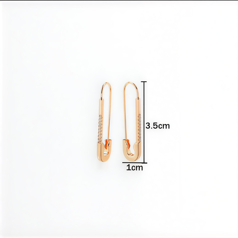Safety Chic Drop Earrings