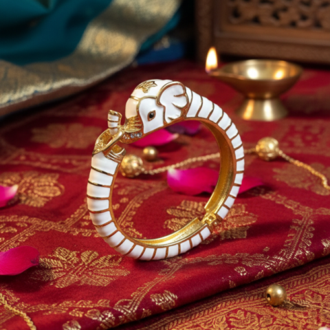 Elephant Motif Hinged