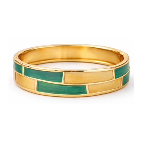 Dual Tone Enamel Cuff
