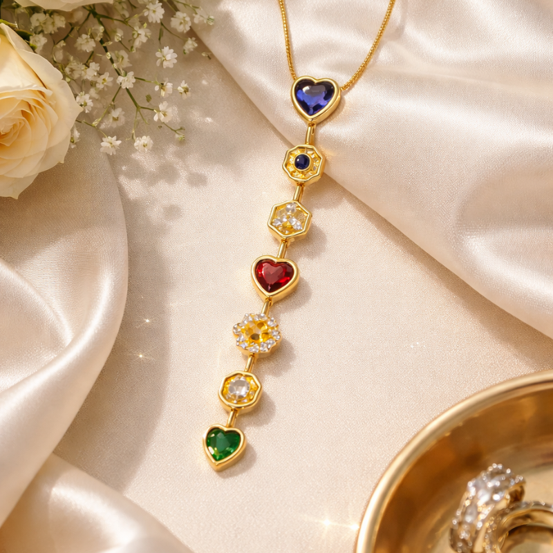 Multicolor Heart Pendant