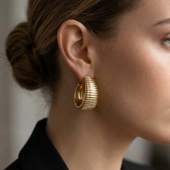 gold hoop earrings for women