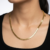 gold herringbone chain necklace