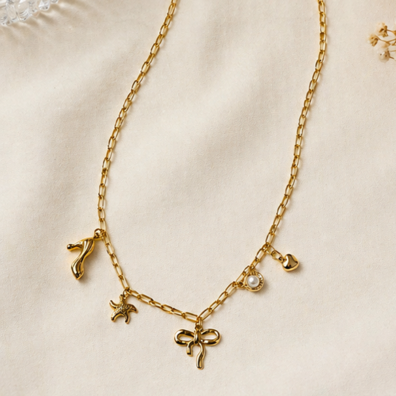 Ocean Charm Gold Chain