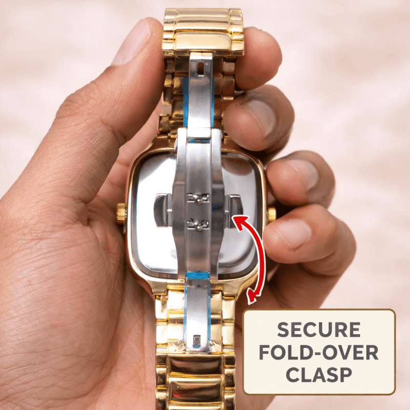 Luxury Square Skeleton Gold Chain