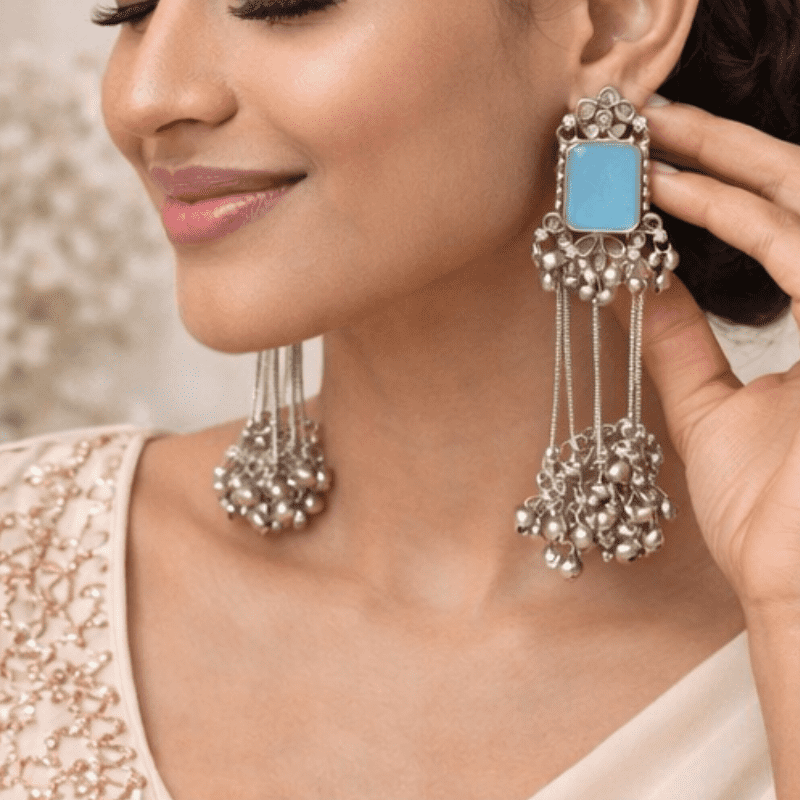 Kashmiri Blue Stone Oxidised