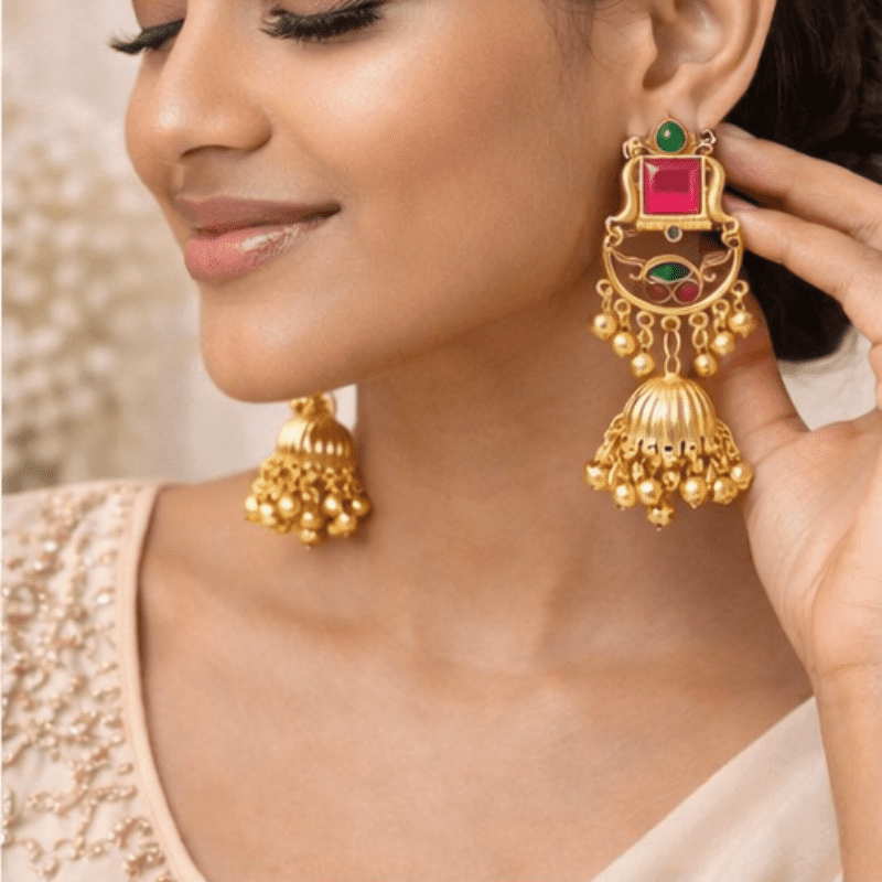 Kashmiri Blue Stone Oxidised